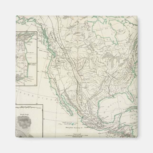 Mountain chains in North America Magnet (Front)