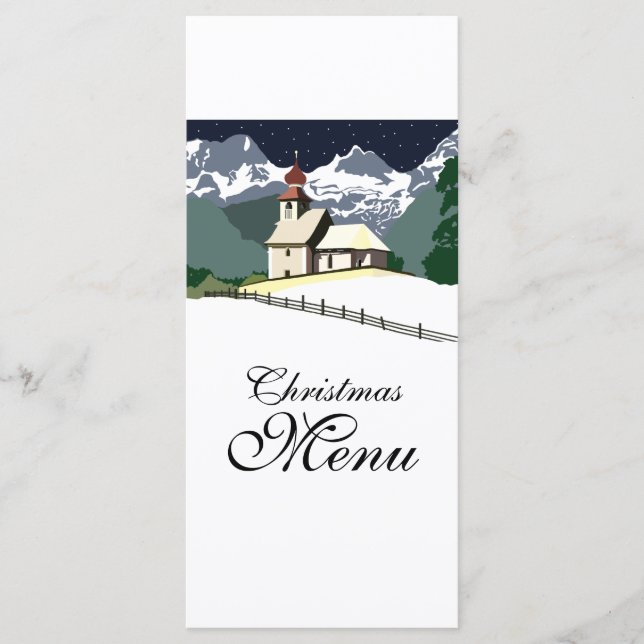 Mountain Church Christmas Dinner Menu (Front)