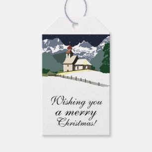 Mountain Church Christmas Gift Tags