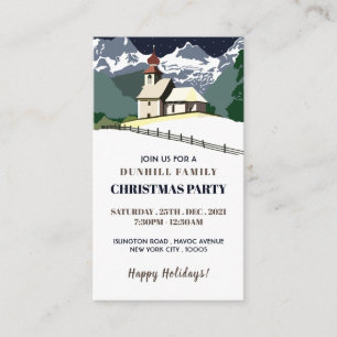 Mountain church, Festive Invitation