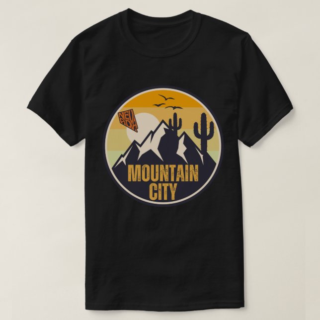 Mountain City, Nevada T-Shirt (Design Front)