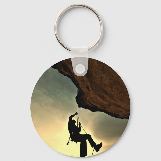 Mountain climber beautiful scenery key ring (Front)