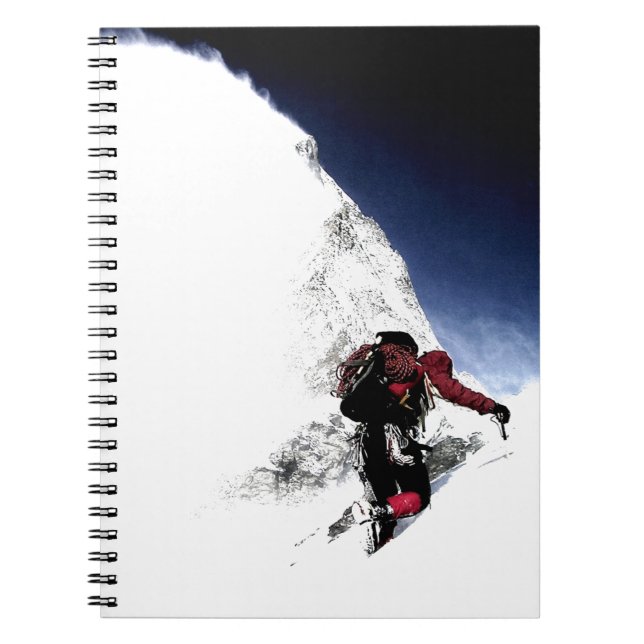 Mountain Climber Extreme Sports Notebook (Front)