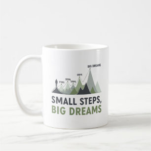 Mountain Climber Goal Progress Inspirational Coffee Mug
