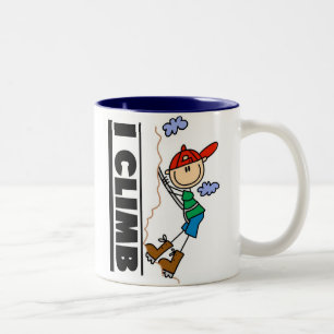 Mountain Climber I Climb Two-Tone Coffee Mug