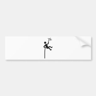 mountain climber icon bumper sticker