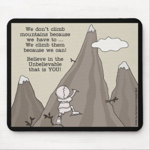 Mountain Climber Mouse Pad