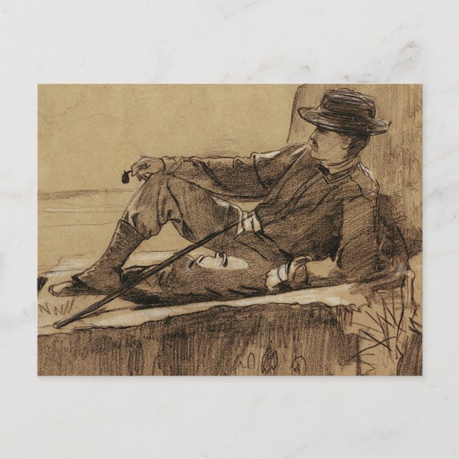 Mountain Climber Resting by Winslow Homer Postcard (Front)