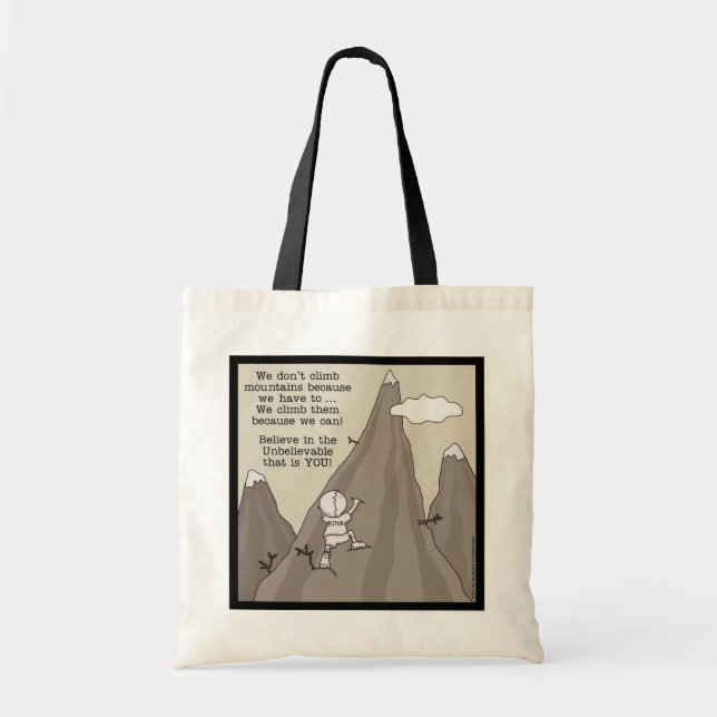Mountain Climber Tote Bag (Front)