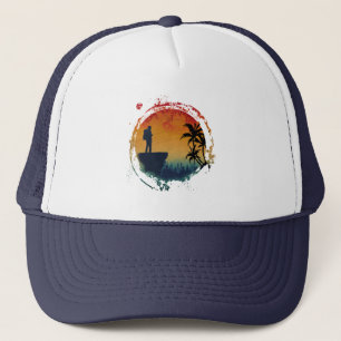 MOUNTAIN CLIMBER VINTAGE ROCK CLIMBING TRUCKER HAT