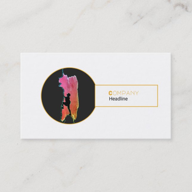 Mountain Climbing Business Card (Front)