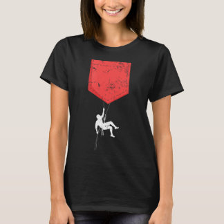 Mountain Climbing Chest Pocket Bouldering Rock Cli T-Shirt