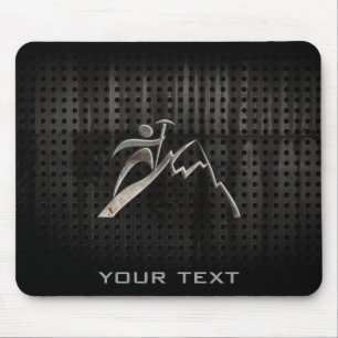 Mountain Climbing; Cool Black Mouse Pad
