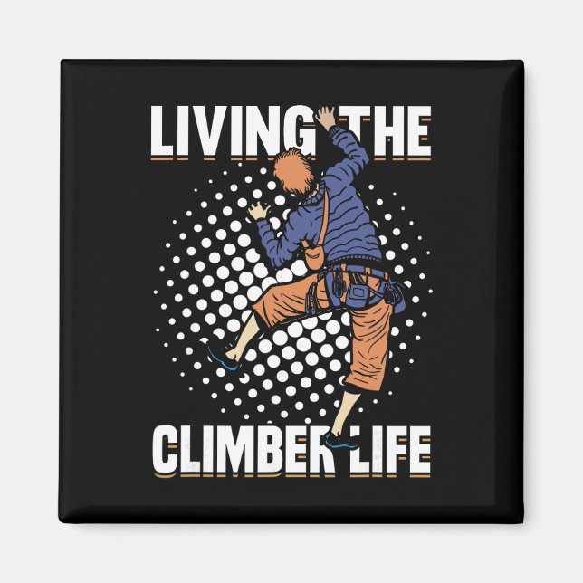 Mountain Climbing Rock Climb Climber _2  Magnet (Front)