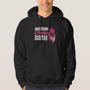 Mountain Climbing Rock Climb Climber Sister 2 Hoodie