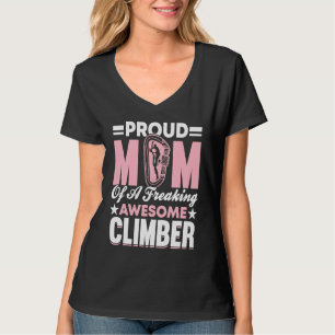 Mountain Climbing Rock Climb Mother Climber Mom 7 T-Shirt