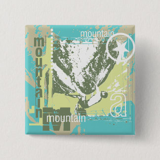 Mountain Climbing Tshirts and Gifts 15 Cm Square Badge