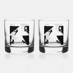 MOUNTAIN CLIMBING WHISKEY GLASS