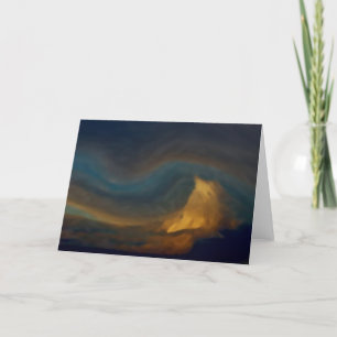Mountain Clouds Holiday Card