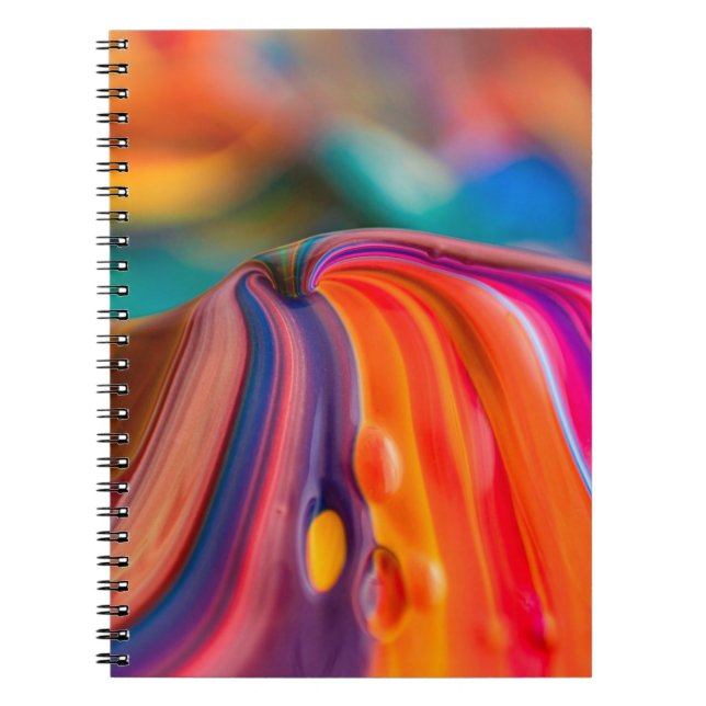 Mountain colours paint colourful art notebook (Front)