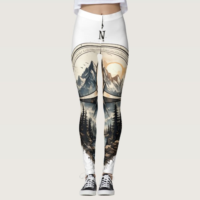 Mountain Compass Outdoor Women's Leggings (Front)