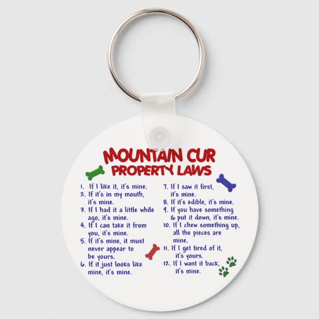MOUNTAIN CUR Property Laws 2 Key Ring (Front)