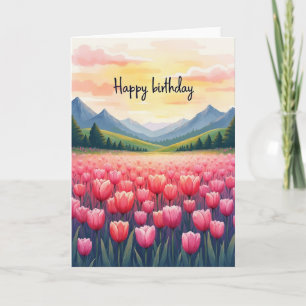 Mountain Dawn Birthday Card