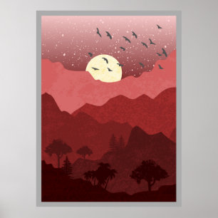 Mountain design Poster