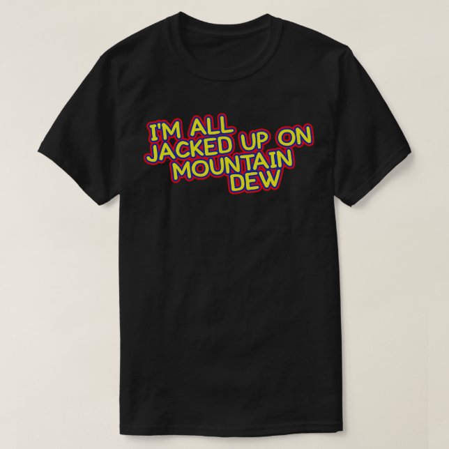 Mountain Dew Typography Design T-Shirt (Design Front)