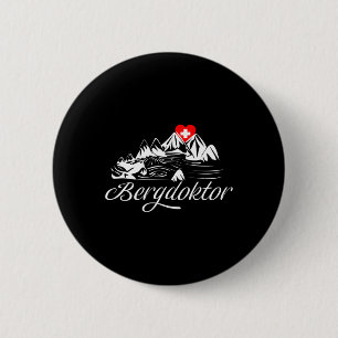 Mountain Doctor Mountains Alps Apres Ski Skiing Sn 6 Cm Round Badge