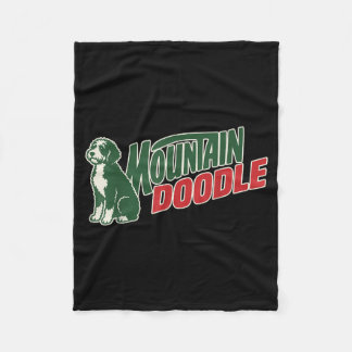 Mountain Doodle Dog Lovers Vintage Retro Outdoor Fleece Blanket
