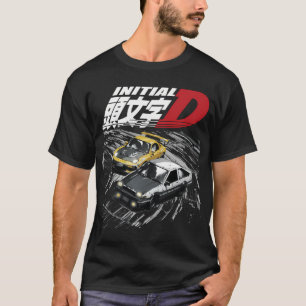 Mountain Downhill Night Drift Racing Initial D Tan T-Shirt
