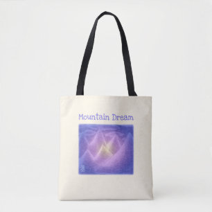 Mountain Dream Sturdy Brushed Polyester Shoulder Tote Bag