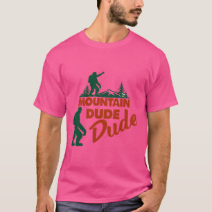 Mountain Dude Bigfoot Hiking Adventure T-Shirt – F