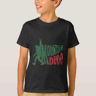 Mountain Dude Funny Bigfoot Hiking Design  T-Shirt