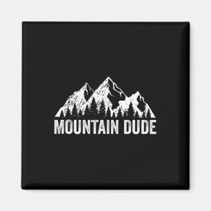 Mountain Dude Nature Rock Climbing Hiking Camping  Magnet