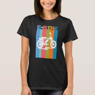 Mountain E Bike Rider Electric Power Bikes T-Shirt