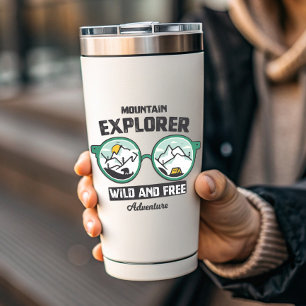 Mountain Explorer Wild Camping   Die-Cut Sticker