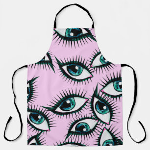 Mountain eye. Abstract icon.  Apron