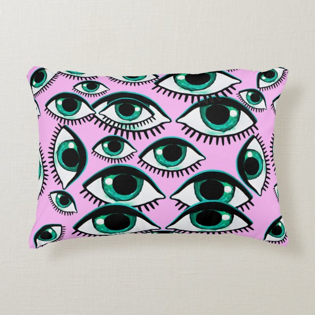 Mountain eye. Abstract icon.  Decorative Cushion (Front)