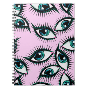 Mountain eye. Abstract icon.  Notebook