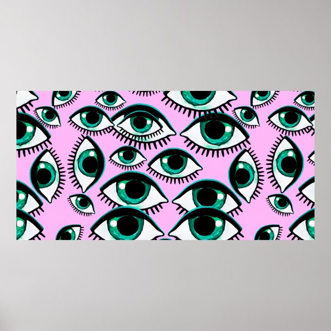 Mountain eye. Abstract icon.  Poster (Front)