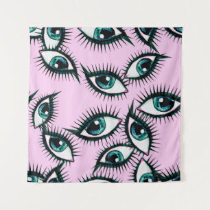 Mountain eye. Abstract icon.  Tapestry