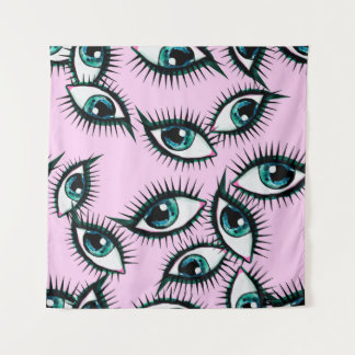 Mountain eye. Abstract icon.  Tapestry