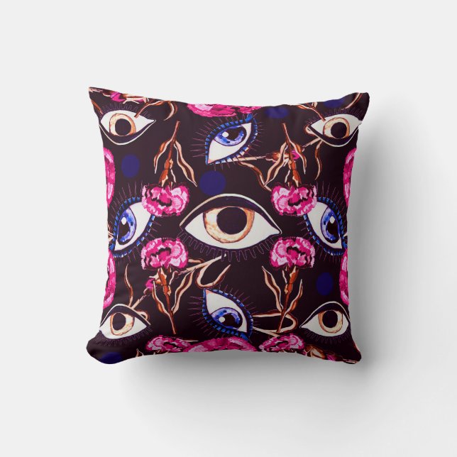 Mountain eye. Abstract pattern Cushion (Front)