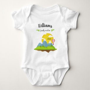 Mountain Family Vacation Matching Souvenir Baby Bodysuit