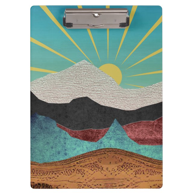 Mountain Fantasy Sunrise Clipboard (Front)