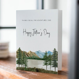 Mountain Father's Day Card for Outdoors Dad