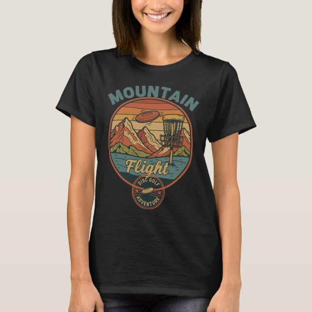 Mountain Flight Disc Golf Adventure  T-Shirt (Front)