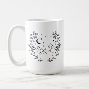 Mountain Floral Wreath Coffee Mug
